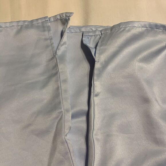 Kay Anna size XL two piece pajama set.  Light blue long sleeve/drawstring waist - Picture 10 of 11